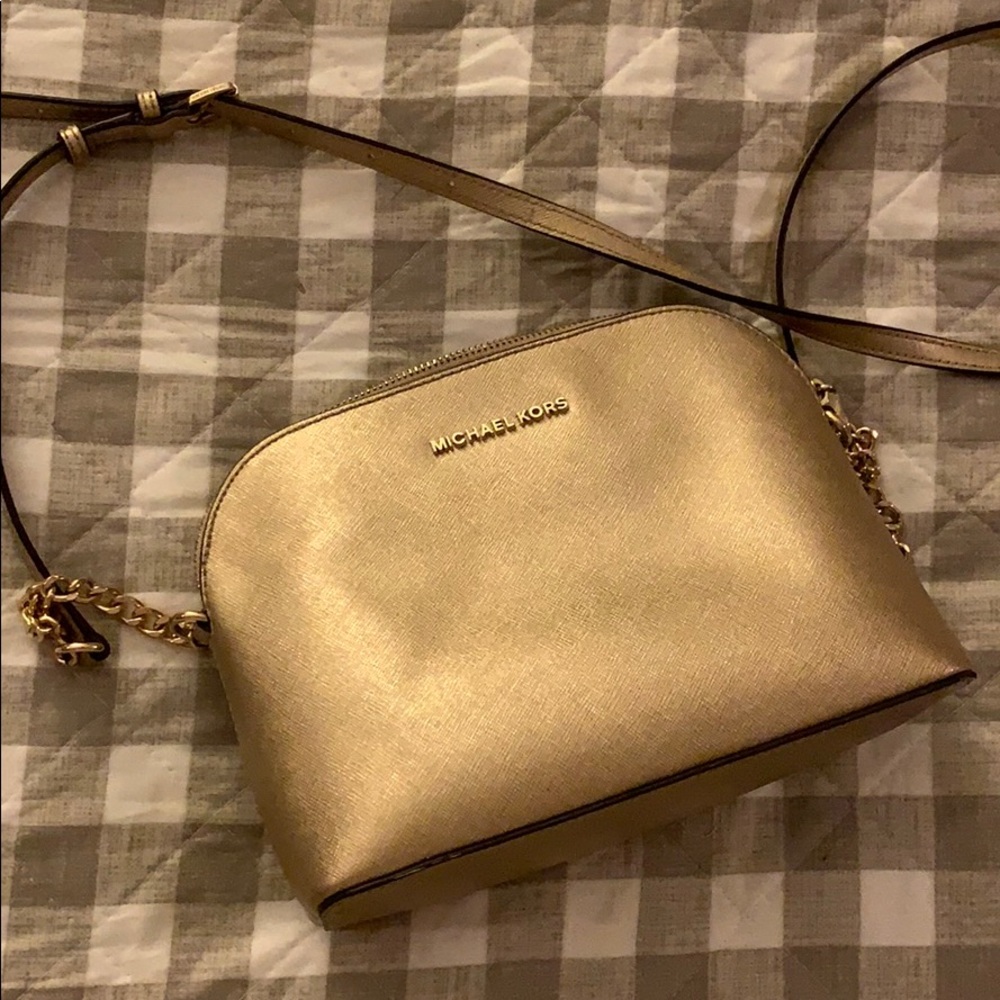 GOLD MK CROSSBODY PURSE